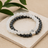 Náramek z křišťálového křemene s magnetem