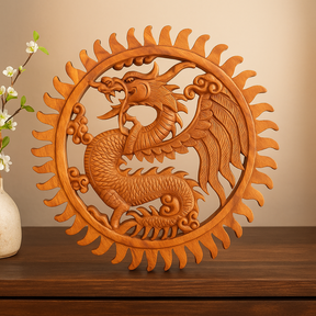 Dragon Panel, 40cm, Wooden Wall Panel