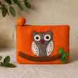 Zipper Pouch Owl on Branch