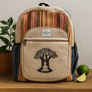 Mochila Boho de Algodón y Cáñamo – Bohdi Tree
