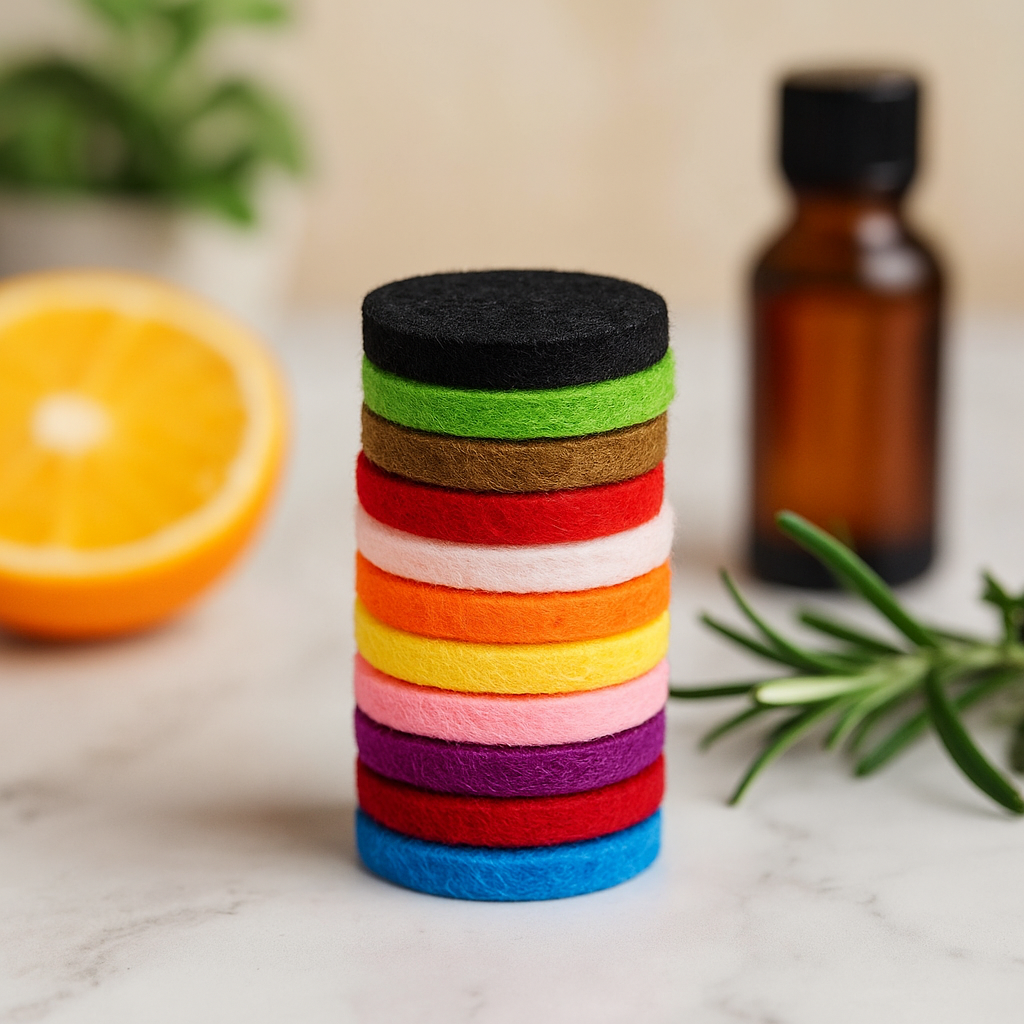 Aromaterapi Difüzör Kolye Yenileme Pedleri 20mm, 10'lu Paket