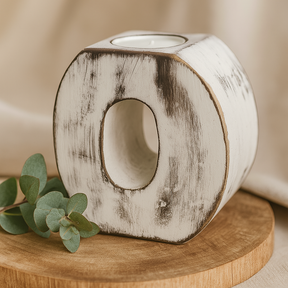 Wooden Number 0 Birthday Decoration