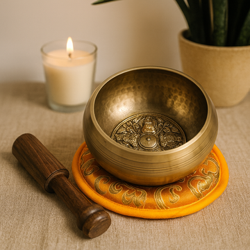 Éneklő tál készlet Öt Buddha 10cm 400g