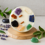 7 Chakra Kaars Met Kristallen