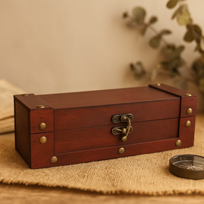 Decorative Storage Chest, Tan, Decorative Box