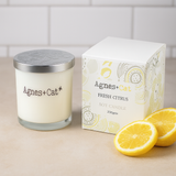 Lumânare votivă din soia cu parfum de citrice