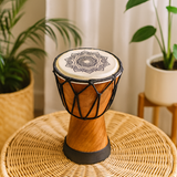 Djembe Drum 15cm Mandala Wide Top