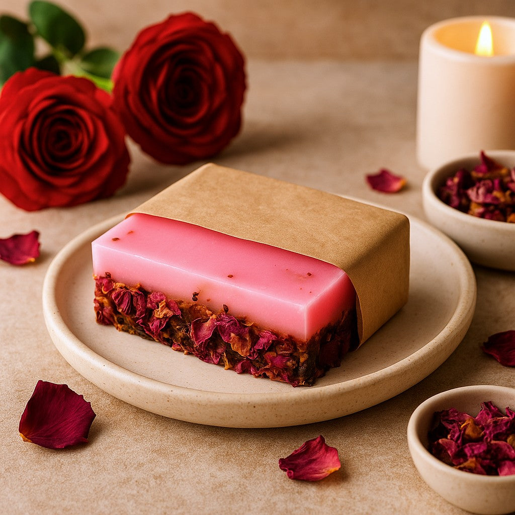 Saponetta di Rosa Fatta a Mano 100g