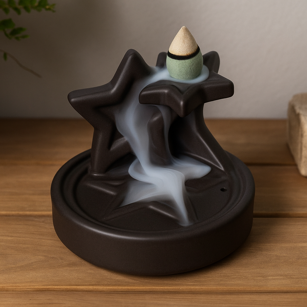 Backflow Incense Waterfall Burner, Pentagon Falls