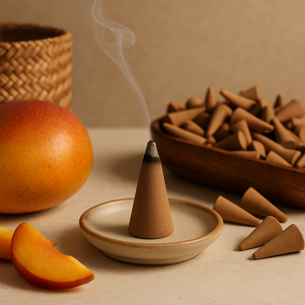 Pfirsich-Mango-Räucherkegel 850 Stück