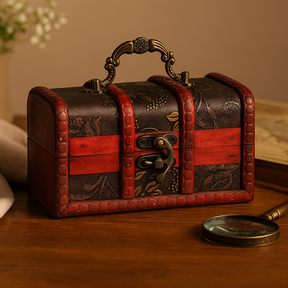 Cajas para baratijas, panel grande colonial dorado