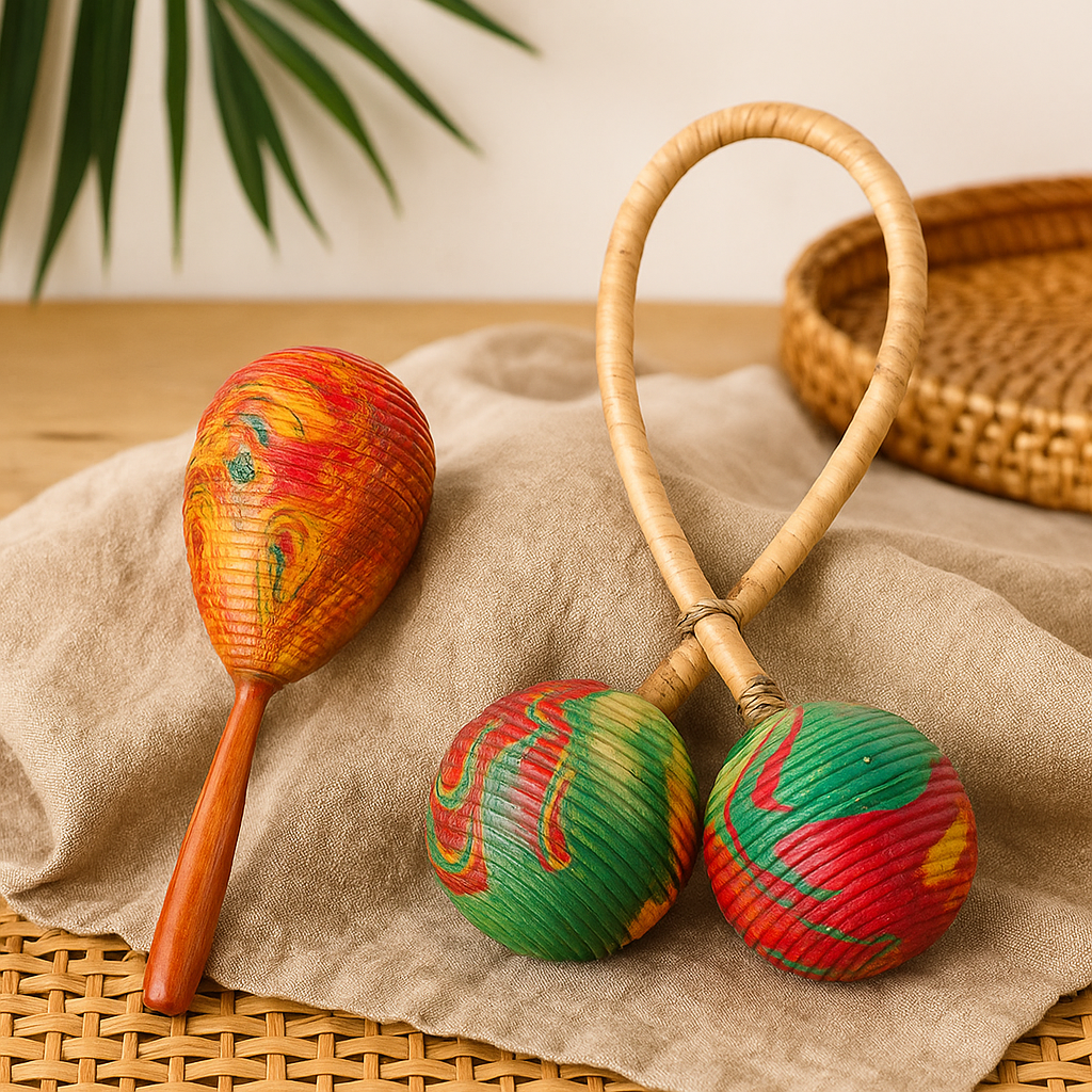 Maracas Scuotitore Doppia Spirale