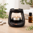 Ceramic Zen Oil Burner - Small Classic - Matt Black