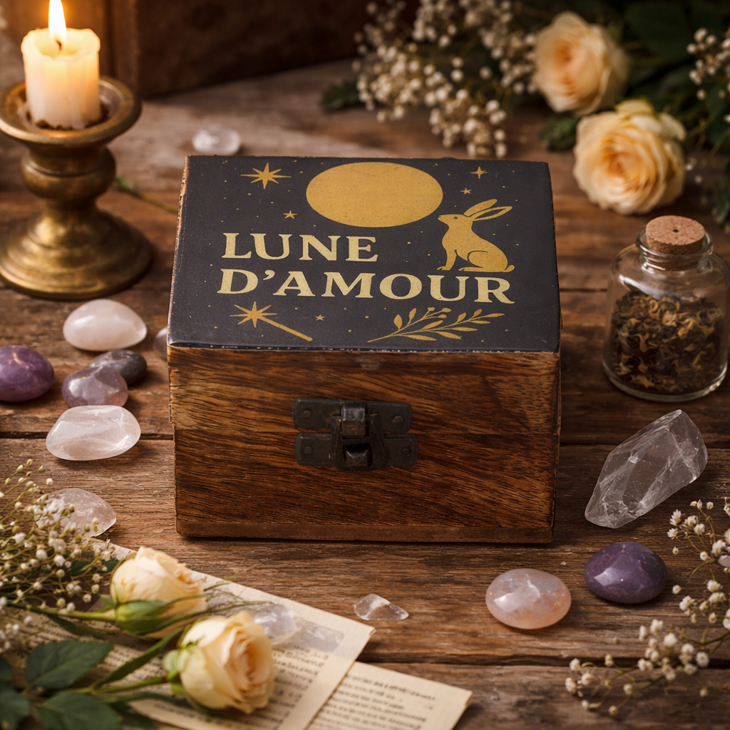Small Enamelled Box – Lune D'Amore, Decorative Box