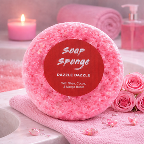 Butter Bubble Soap - Razzle Dazzle, Sponge Soap