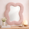 Soft Squiggly Mirror – Square Pebble – Rose Blush (22.5x27x2.3cm)