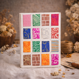 Lokta Mini Tiles Notebook – Medium (15x12cm) – 45 Leaves – Natural