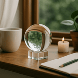 Kristallen bol met standaard 100mm