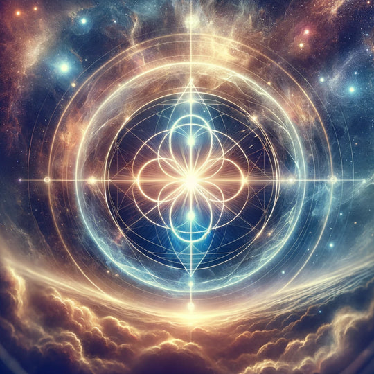 Vesica Piscis sacred geometry formed by two intersecting circles, symbol of creation