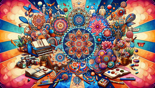 Arte y diseño modernos inspirados en los mandalas, que muestran cómo este patrón antiguo da forma a la creatividad y la cultura contemporáneas
