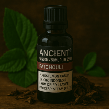 Huile essentielle de patchouli distillée à la vapeur 50ml
