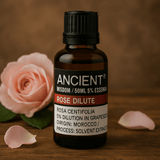 Rose eterisk olje 5 prosent i druekjerneolje 50ml