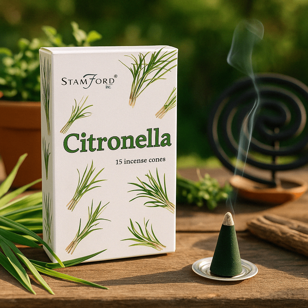 Citronella Incense Cones Insect-Repelling