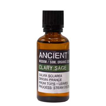 Óleo Essencial de Sálvia Esclareia Orgânico 50ml Destilado a Vapor