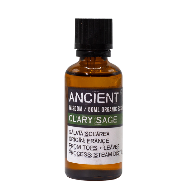 Óleo Essencial de Sálvia Esclareia Orgânico 50ml Destilado a Vapor