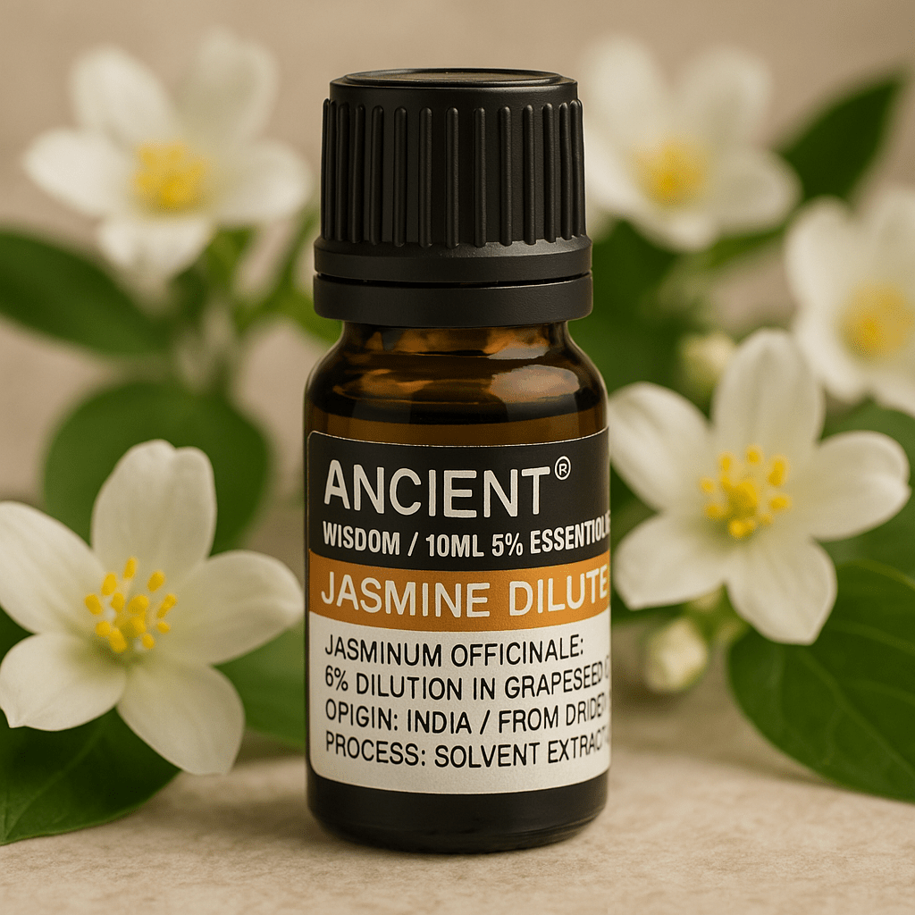 Jasmiini eteerinen öljy 5 prosentin laimennus 10 ml