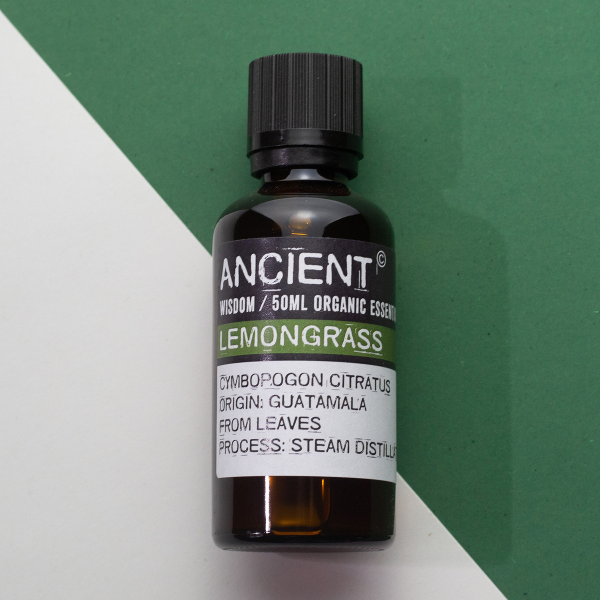 Lemongrass Essential Oil Organic Steam Distilled 50ml