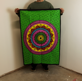 Cotton Wall Art 70X110Cm Mandala Vibrant