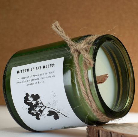 Greenman Woodwick Soy Candle Woodland Zest