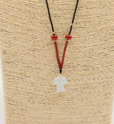 Cord Necklace Gemstone Pendant Opalite Angel