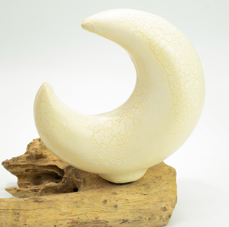 Candeeiro DriftGlow Abajur Meia Lua Estalido – Cinzento