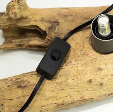 Candeeiro DriftGlow Abajur Meia Lua Estalido – Cinzento