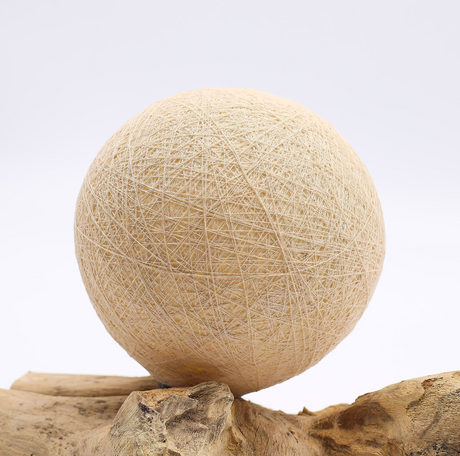 Abajur DriftGlow com Cúpula de Algodão Creme