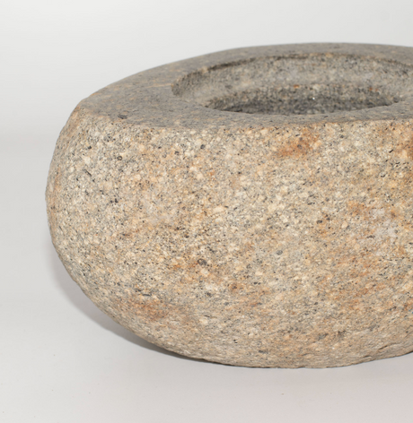 Natural Riverstone Grounding Pot Large Aprox 15X12Cm