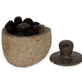 Natural Riverstone Grounding Pot Medium Aprox 12X8Cm
