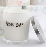 Agnes Cat Votive Candle Moonstone