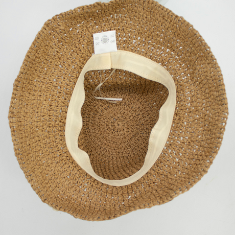 Nomad Sari Floppy Straw Sun Hat – Beige & Flowers