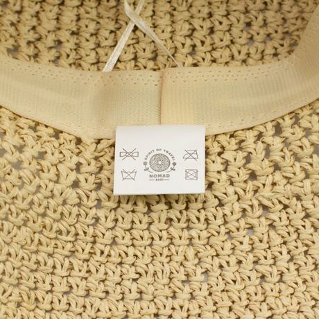 Nomad Sari Floppy Straw Sun Hat – Natural Beige
