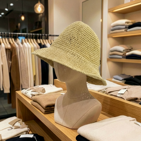 Nomad Sari Floppy Straw Sun Hat – Natural Beige