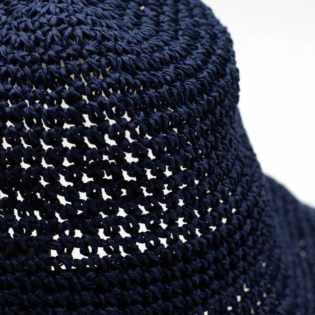 Nomad Sari Floppy Straw Sun Hat – Navy Blue