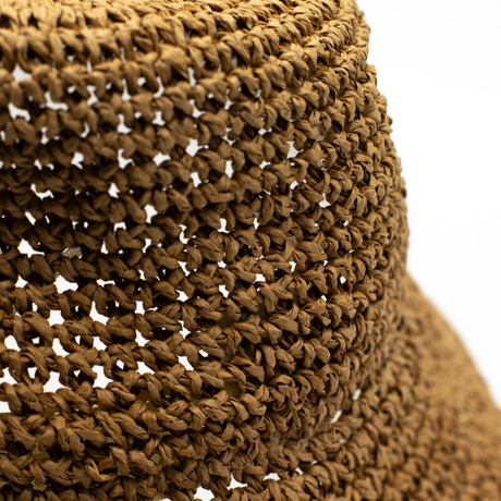 Nomad Sari Floppy Straw Sun Hat – Natural Coffee