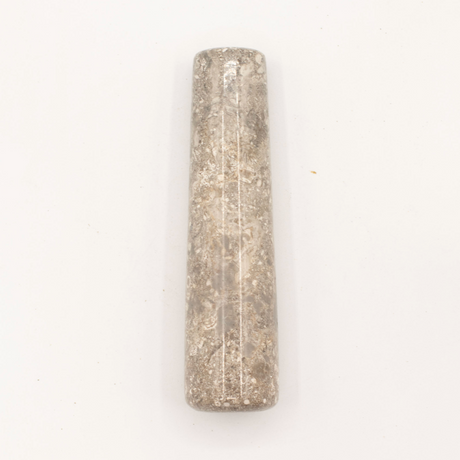 Натуральный речной камень, декоративный пестик и ступка - средний (примерно 12x8 см)