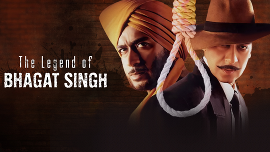 Ilustrovaný filmový záber z filmu The Legend of Bhagat Singh, súdna scéna zo života indického bojovníka za slobodu