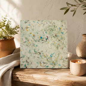 A4 - Lokta hantverkspapper (20 ark) - Blandad förpackning (Green Cotton - Marigold - Cornflower - Blandade blommor)
