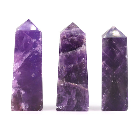 African Amethyst Crystal Tower Obelisk Point 5cm - SHAMTAM.COM