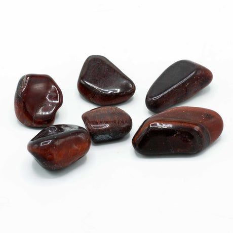 African Red Tiger's Eye Tumbled Stones 6 - Piece 30mm - SHAMTAM.COM